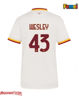 AS Roma Wesley Franca #43 Tricou Fotbal Replică 2026-27 Femei Deplasare